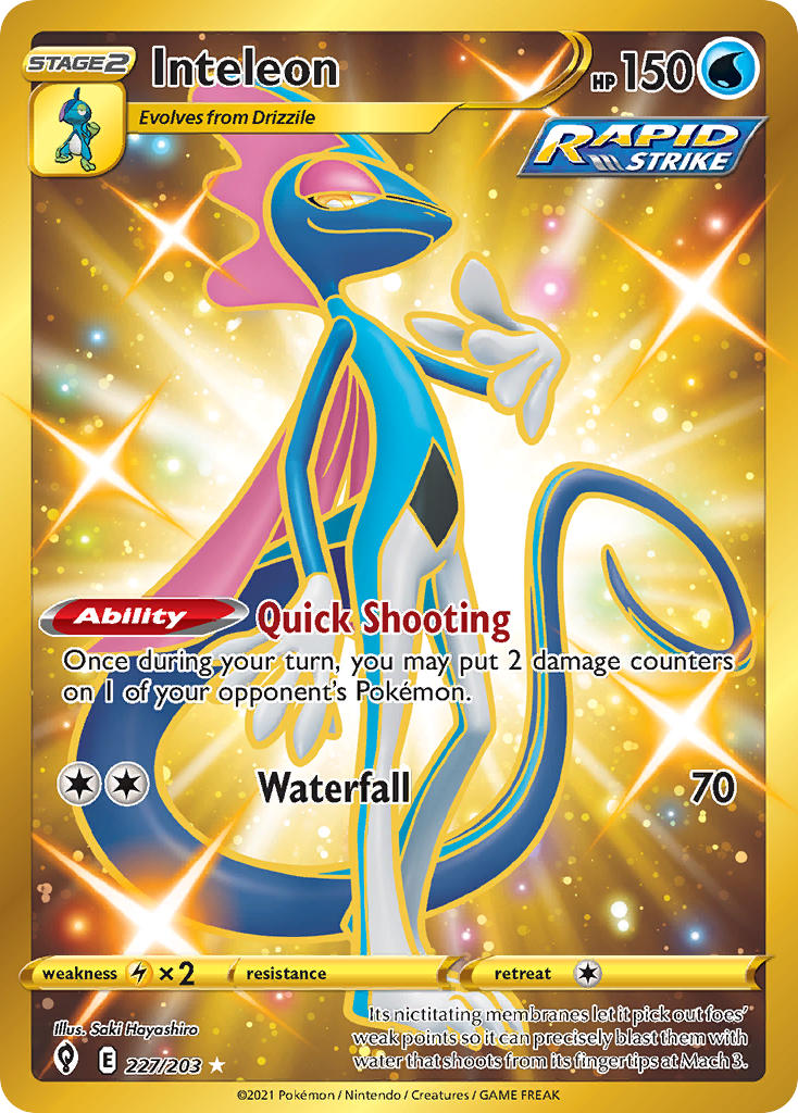 Pokemon TCG Inteleon 227/203 - Evolving Skies