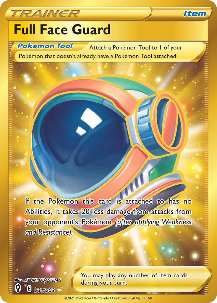 Pokemon TCG Full Face Guard 231/203 - Evolving Skies