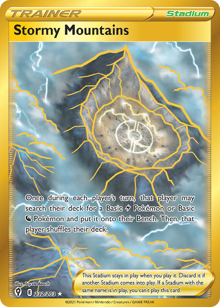 Pokemon TCG Stormy Mountains 232/203 - Evolving Skies