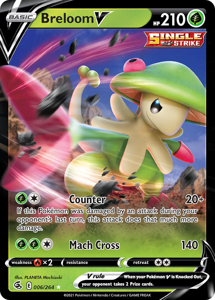 Pokemon TCG Breloom V 006/264 - Fusion Strike