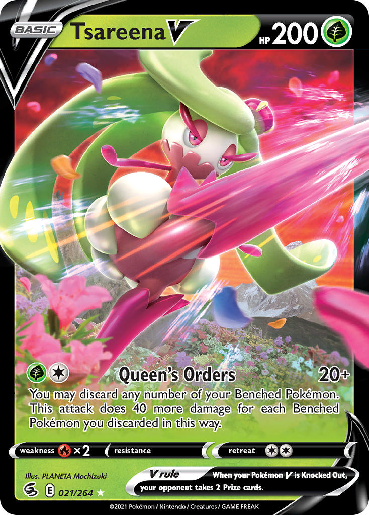 Pokemon TCG Tsareena V 021/264 - Fusion Strike
