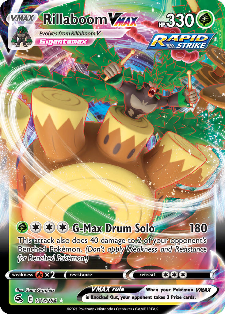 Pokemon TCG Rillaboom VMAX 023/264 - Fusion Strike