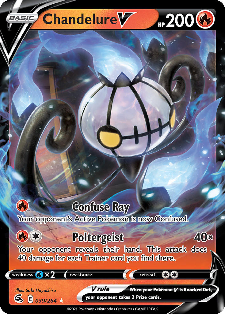 Pokemon TCG Chandelure V 039/264 - Fusion Strike