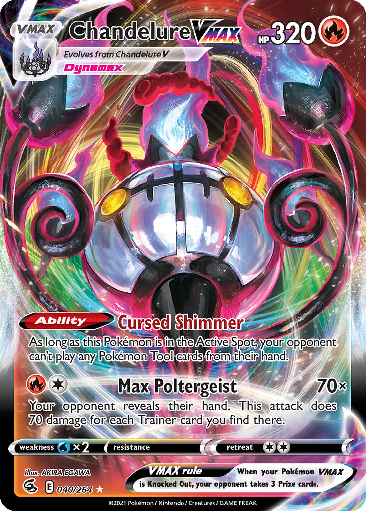 Pokemon TCG Chandelure VMAX 040/264 - Fusion Strike