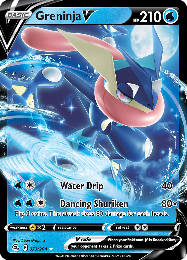 Pokemon TCG Greninja V 073/264 - Fusion Strike