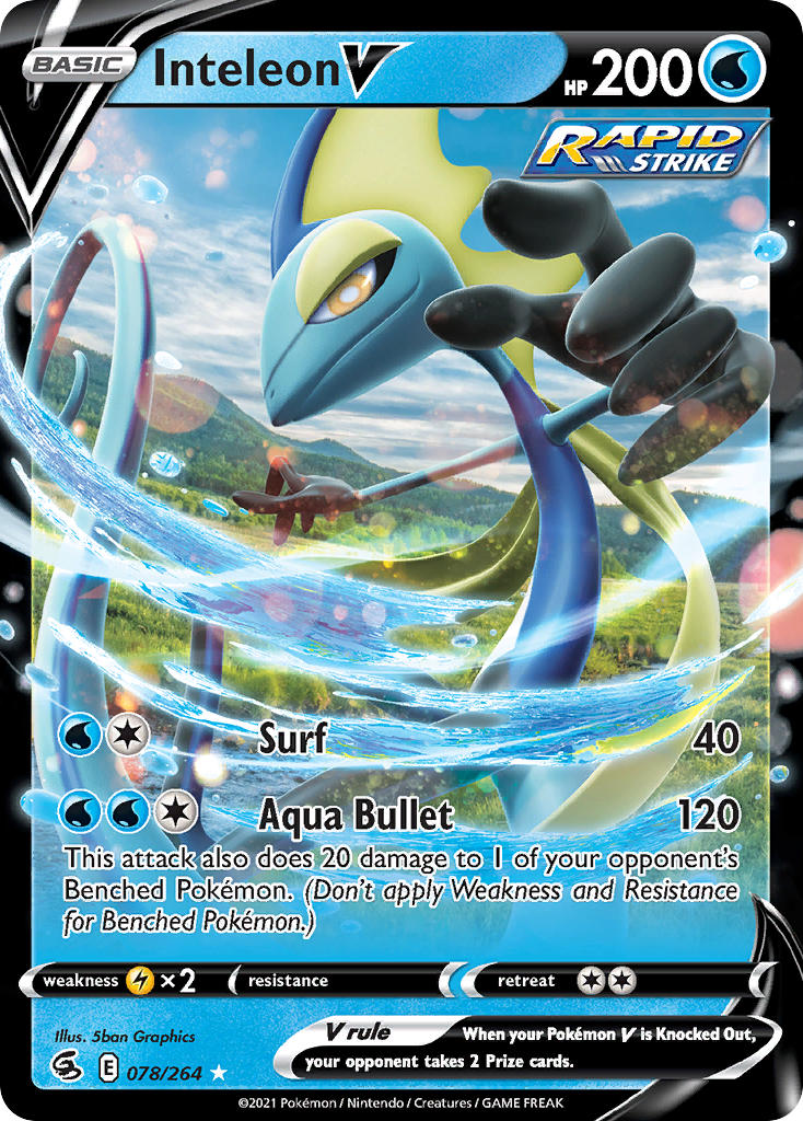 Pokemon TCG Inteleon V 078/264 - Fusion Strike