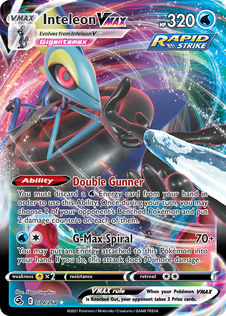 Pokemon TCG Inteleon VMAX 079/264 - Fusion Strike