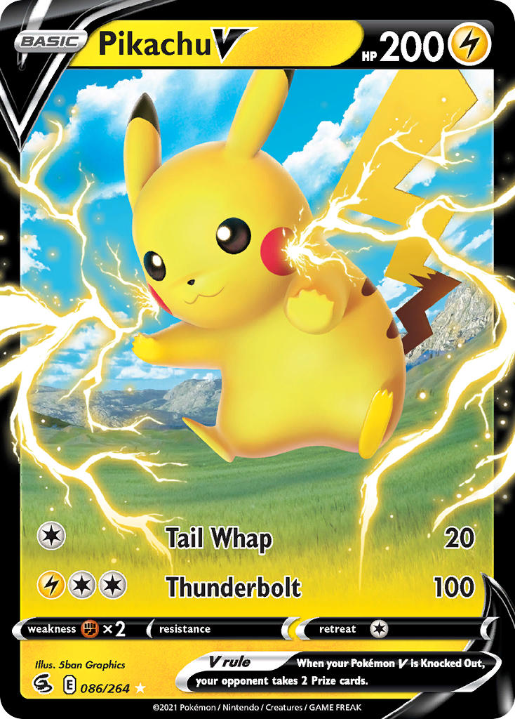Pokemon TCG Pikachu V 086/264 - Fusion Strike