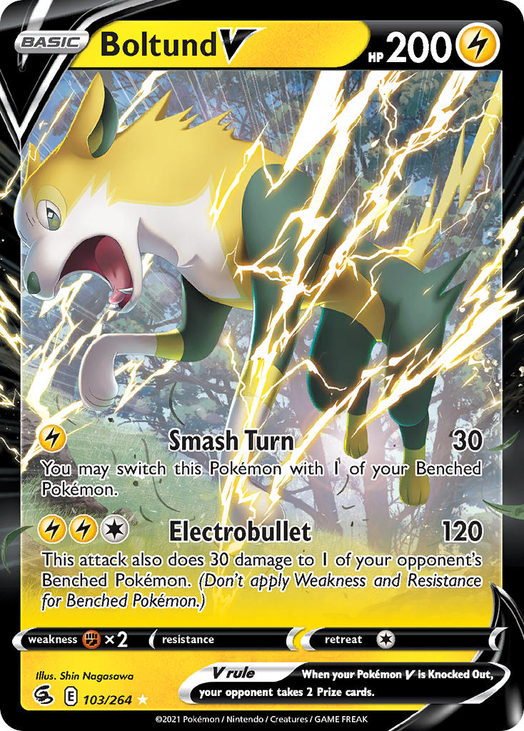 Pokemon TCG Boltund V 103/264 - Fusion Strike
