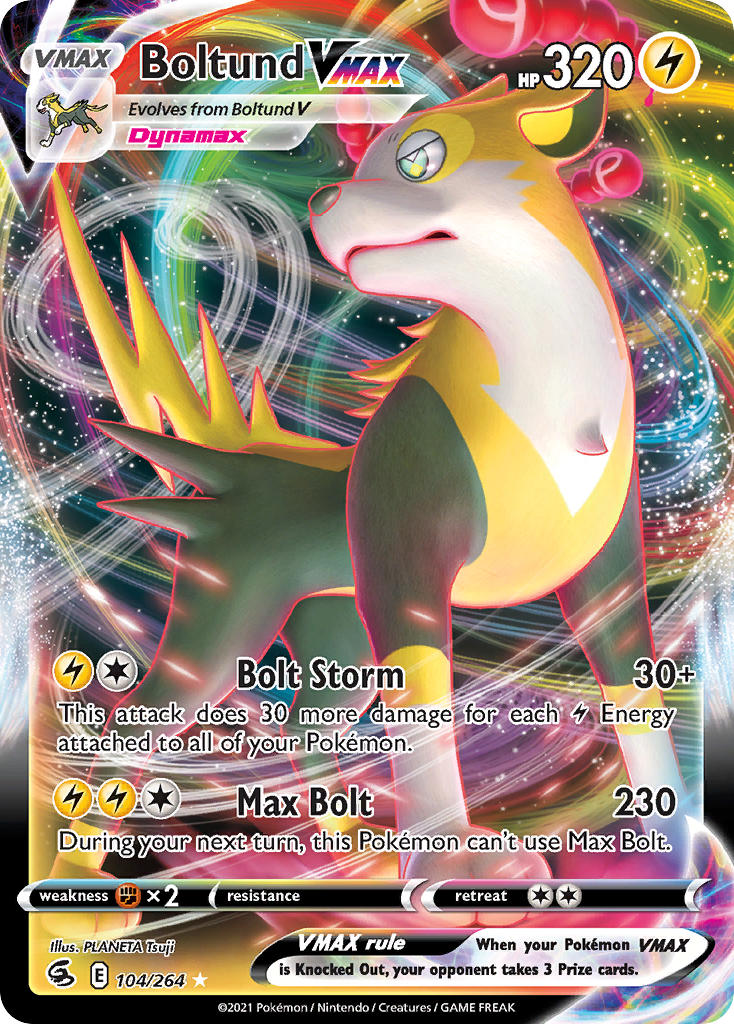 Pokemon TCG Boltund VMAX 104/264 - Fusion Strike