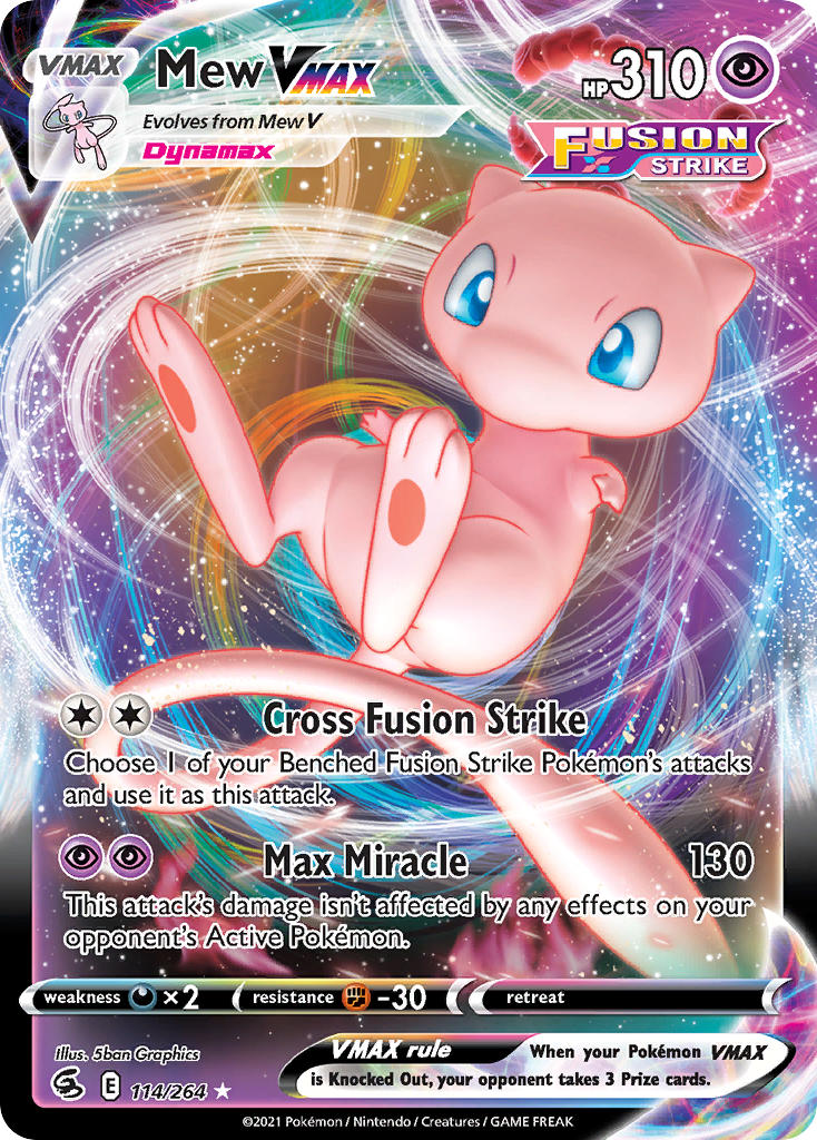 Pokemon TCG Mew VMAX 114/264 - Fusion Strike