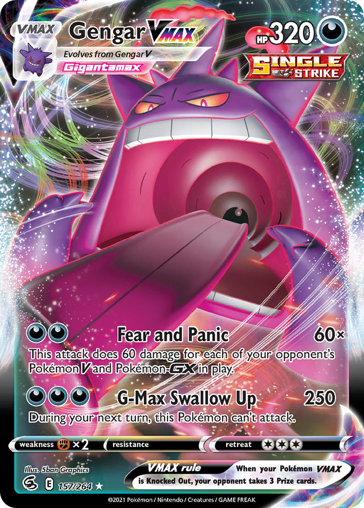Pokemon TCG Gengar VMAX 157/264 - Fusion Strike