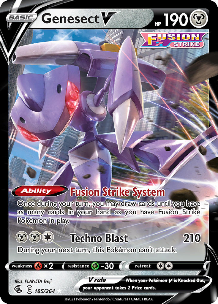 Pokemon TCG Genesect V 185/264 - Fusion Strike