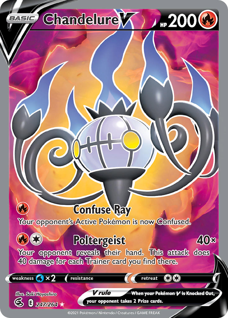 Pokemon TCG Chandelure V 247/264 - Fusion Strike