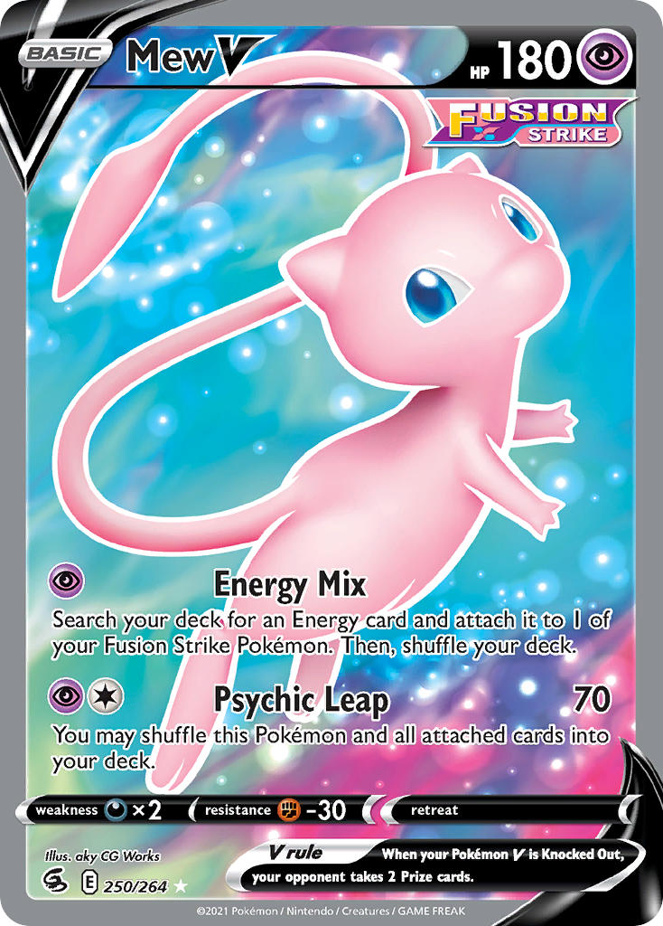 Pokemon TCG Mew V 250/264 - Fusion Strike