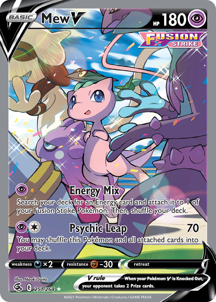 Pokemon TCG Mew V 251/264 - Fusion Strike