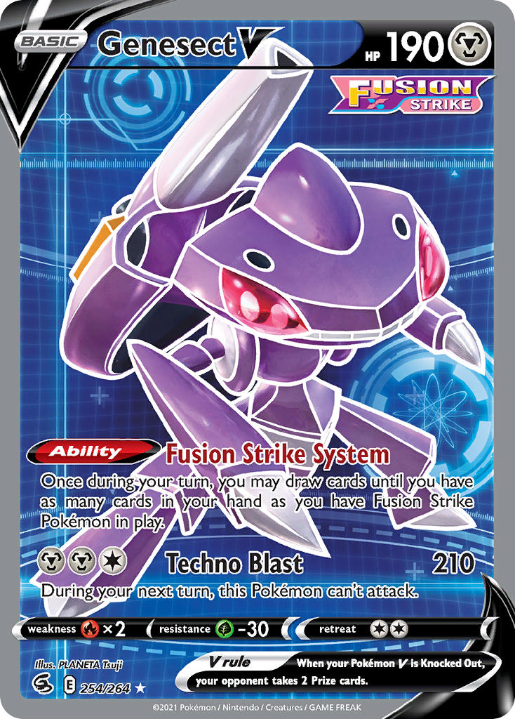Pokemon TCG Genesect V 254/264 - Fusion Strike