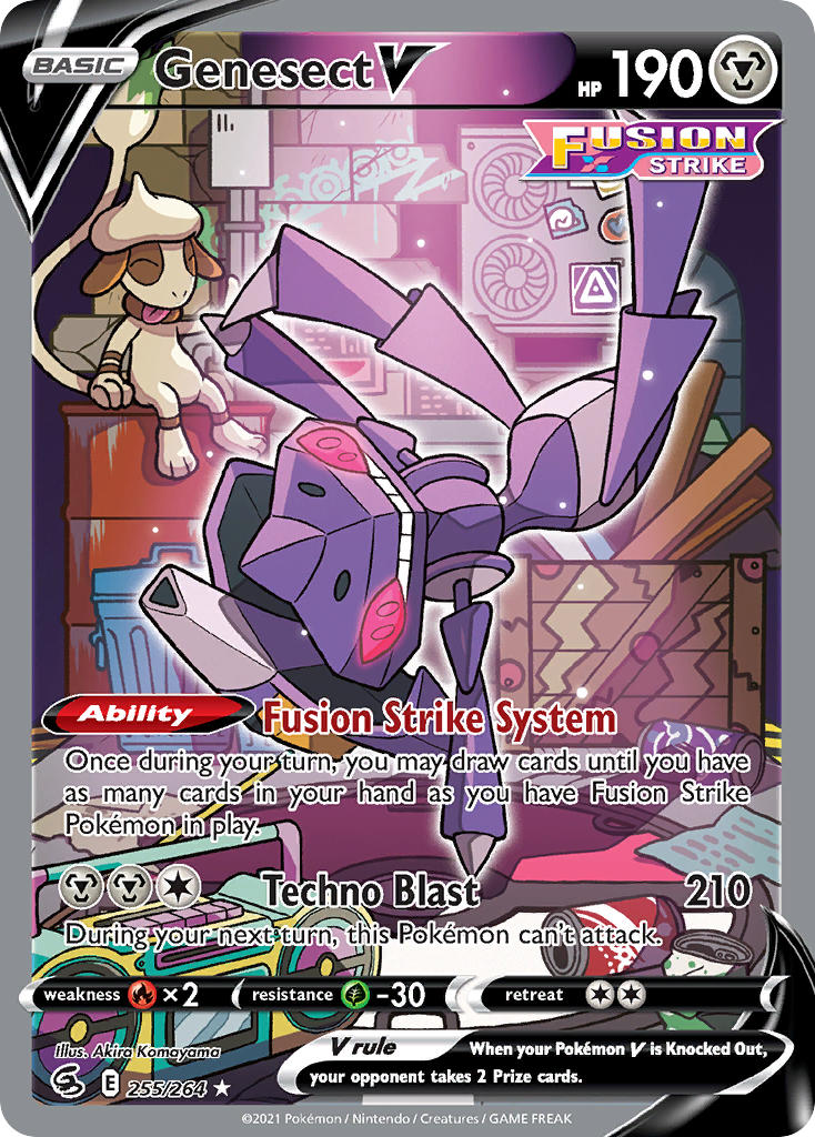 Pokemon TCG Genesect V 255/264 - Fusion Strike