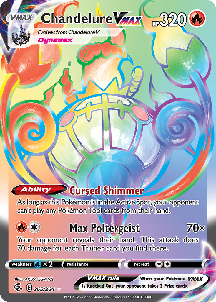 Pokemon TCG Chandelure VMAX 265/264 - Fusion Strike