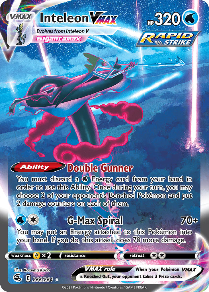 Pokemon TCG Inteleon VMAX 266/264 - Fusion Strike