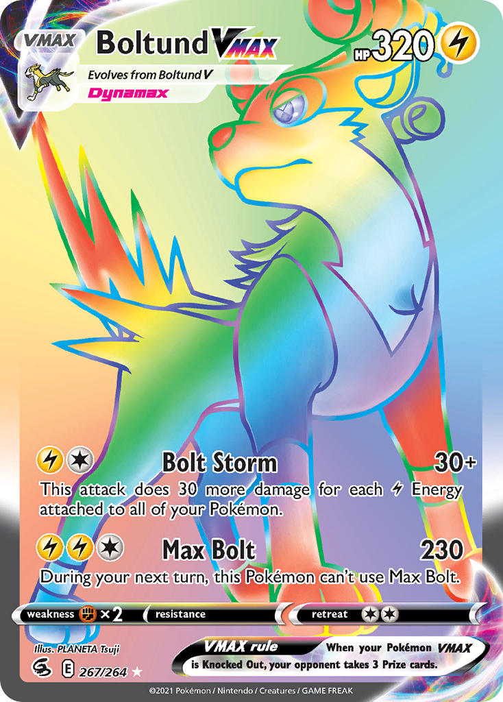Pokemon TCG Boltund VMAX 267/264 - Fusion Strike
