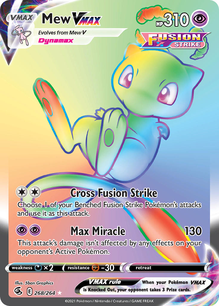 Pokemon TCG Mew VMAX 268/264 - Fusion Strike