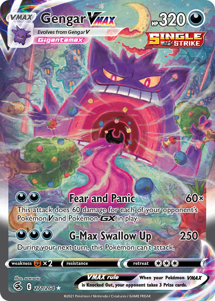 Pokemon TCG Gengar VMAX 271/264 - Fusion Strike