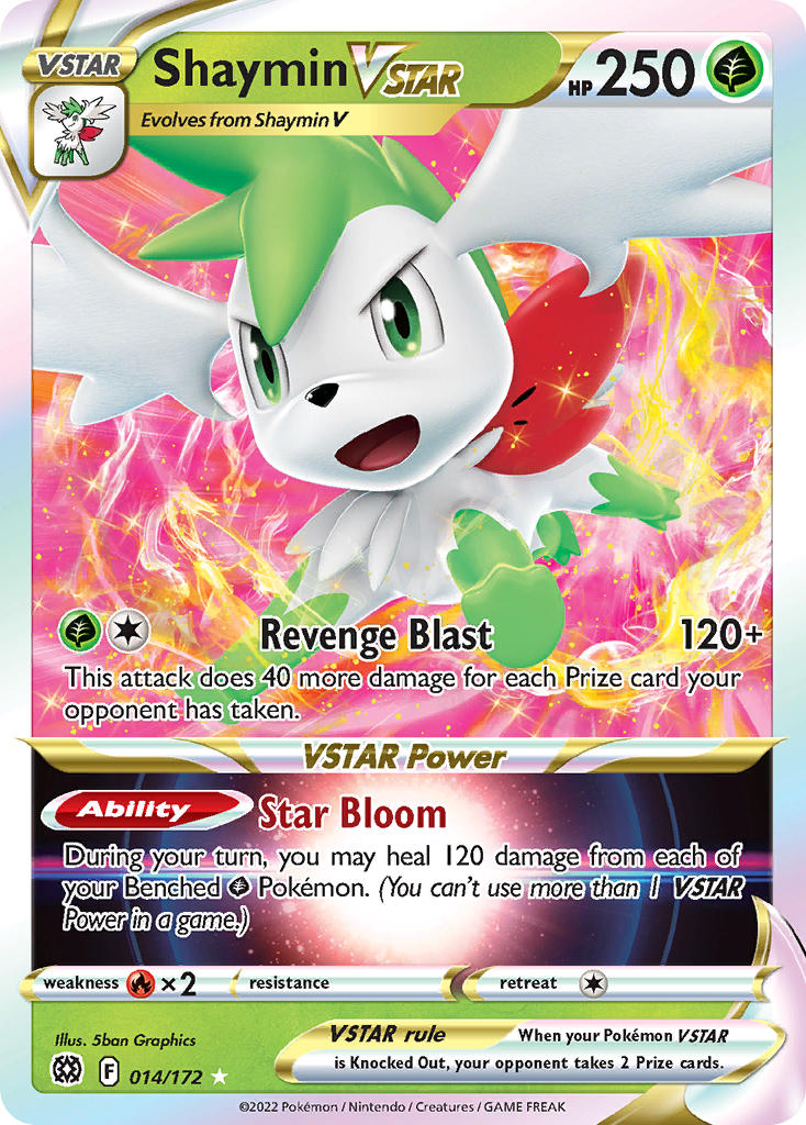 Pokemon TCG Shaymin VSTAR 014/172 - Brilliant Stars