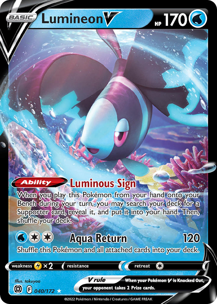 Pokemon TCG Lumineon V 040/172 - Brilliant Stars
