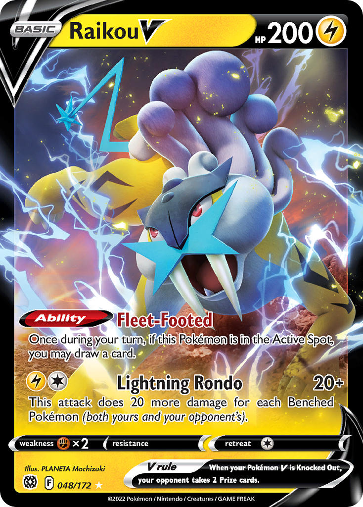 Pokemon TCG Raikou V 048/172 - Brilliant Stars