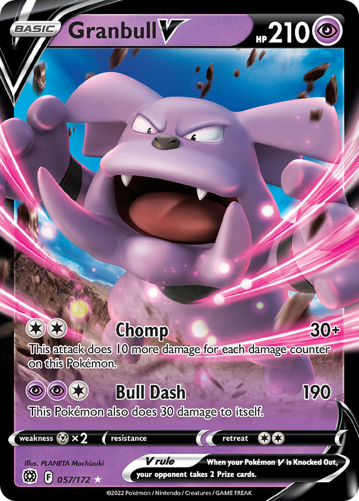 Pokemon TCG Granbull V 057/172 - Brilliant Stars