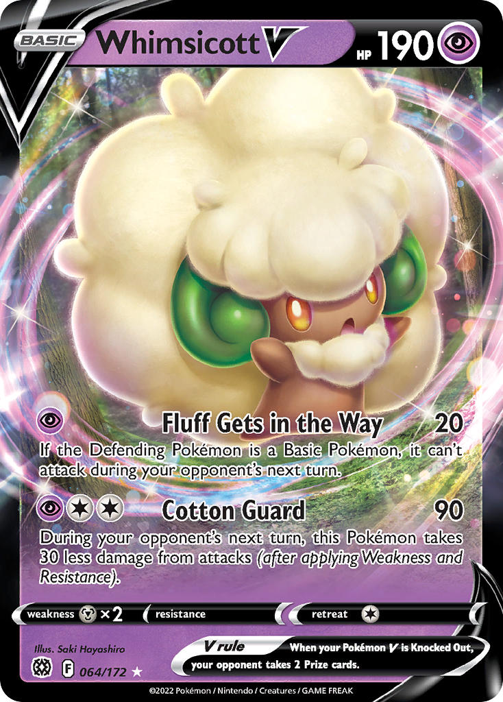 Pokemon TCG Whimsicott V 064/172 - Brilliant Stars