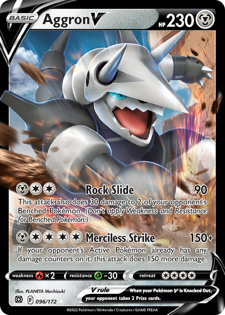 Pokemon TCG Aggron V 096/172 - Brilliant Stars