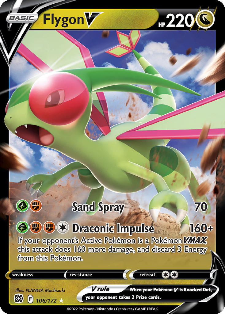 Pokemon TCG Flygon V 106/172 - Brilliant Stars