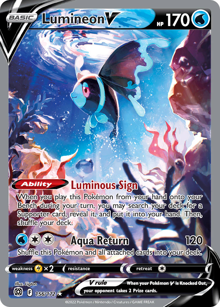 Pokemon TCG Lumineon V 156/172 - Brilliant Stars
