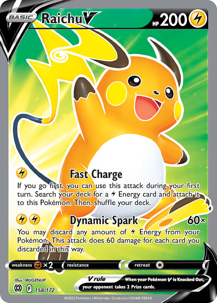 Pokemon TCG Raichu V 158/172 - Brilliant Stars