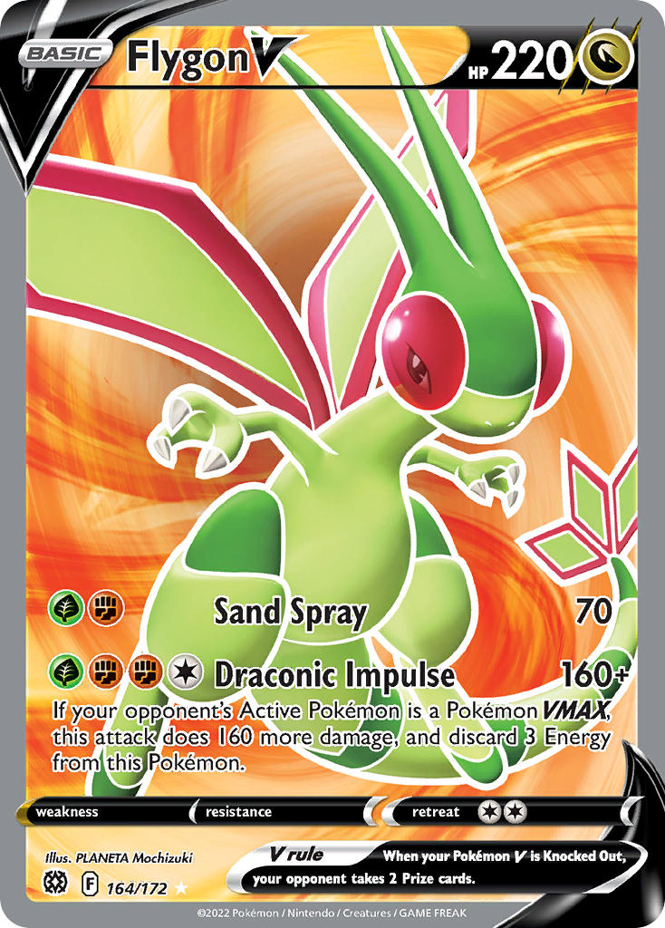 Pokemon TCG Flygon V 164/172 - Brilliant Stars