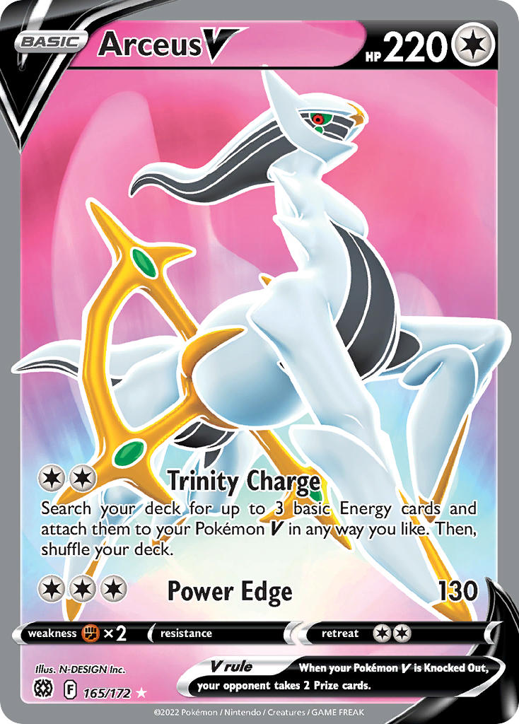 Pokemon TCG Arceus V 165/172 - Brilliant Stars