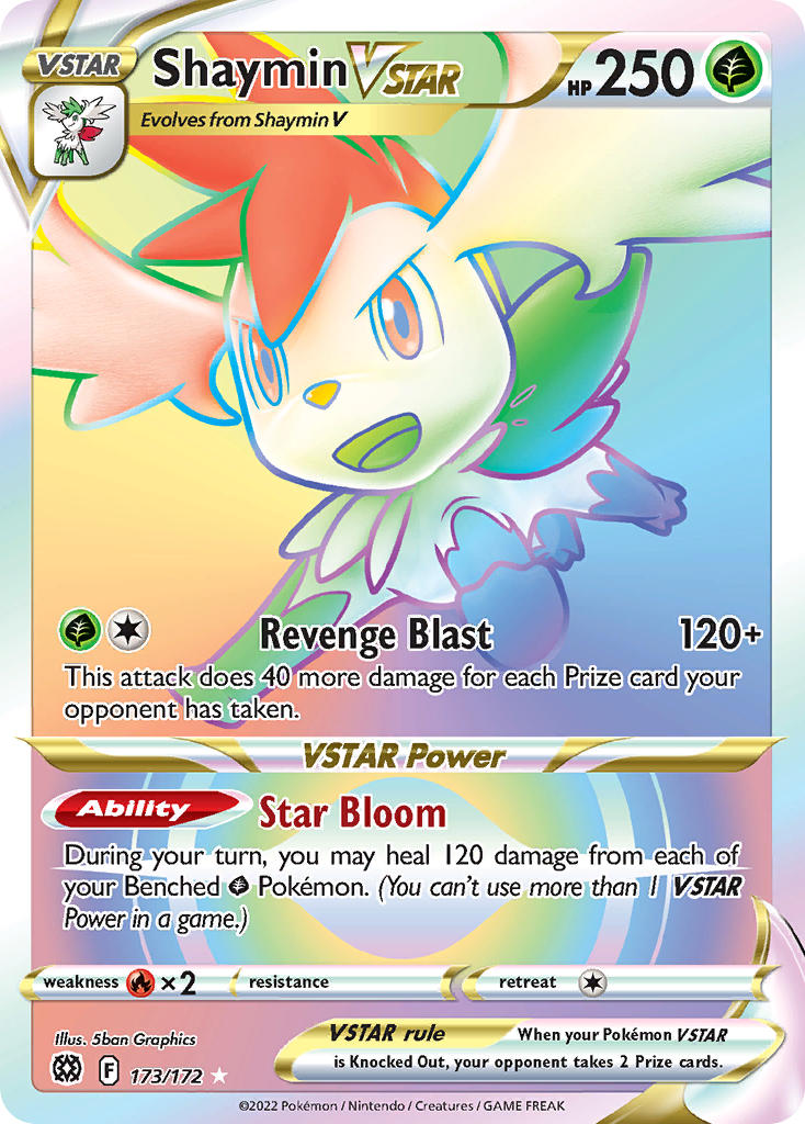 Pokemon TCG Shaymin VSTAR 173/172 - Brilliant Stars