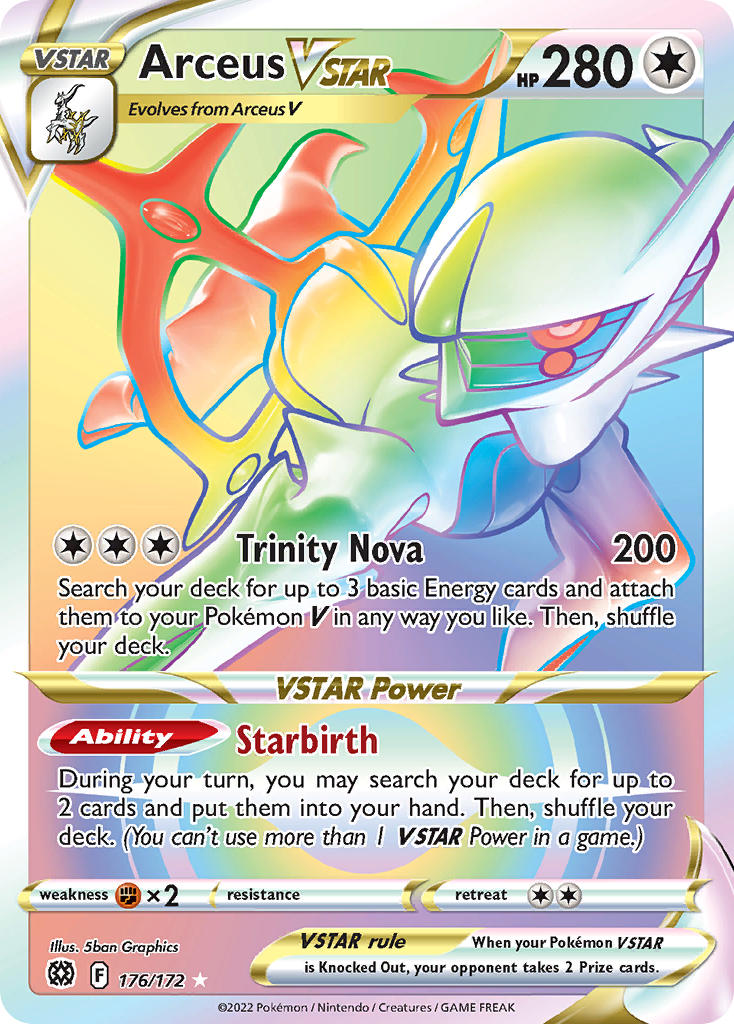 Pokemon TCG Arceus VSTAR 176/172 - Brilliant Stars