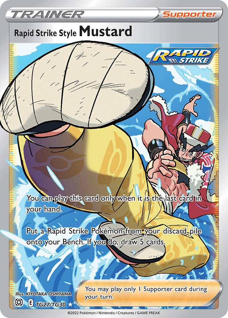 Pokemon TCG Rapid Strike Style Mustard TG27/TG30 - Brilliant Stars