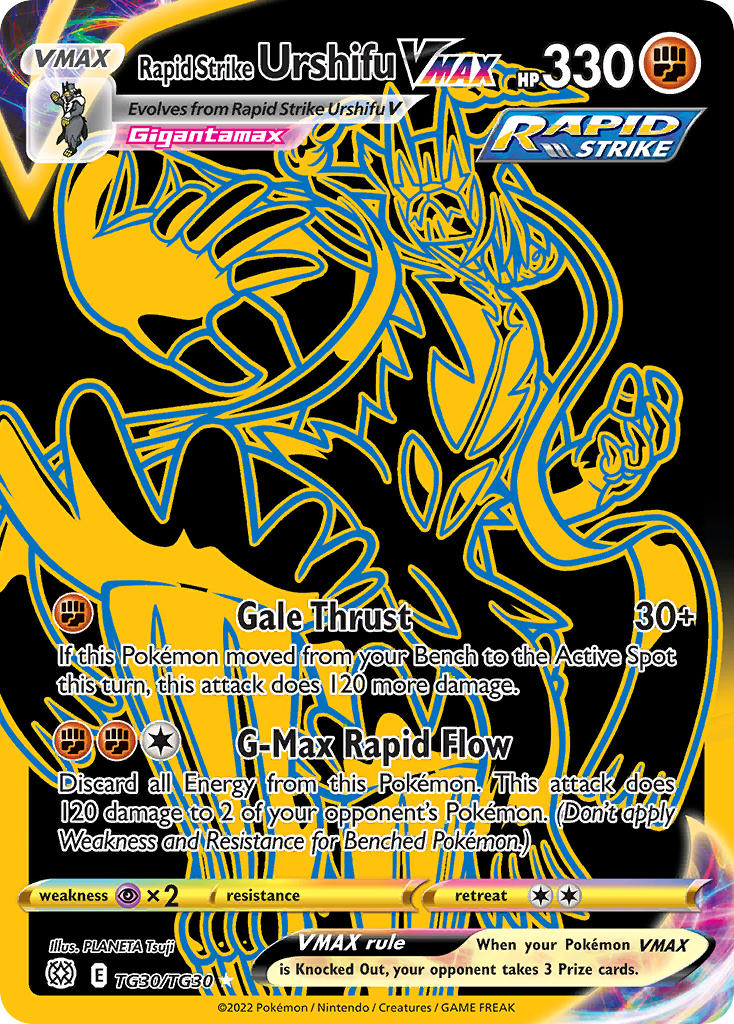 Pokemon TCG Rapid Strike Urshifu VMAX TG30/TG30 - Brilliant Stars