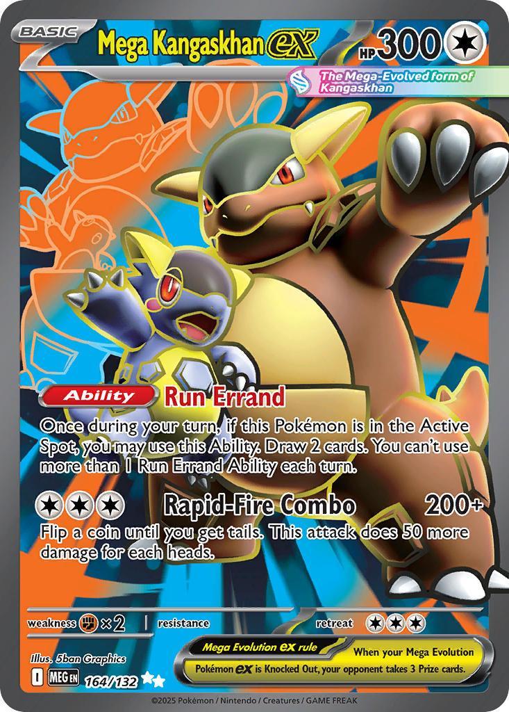 Mega Kangaskhan ex 164/132 Mega Evolution Pokémon card | Pokebundles Ireland
