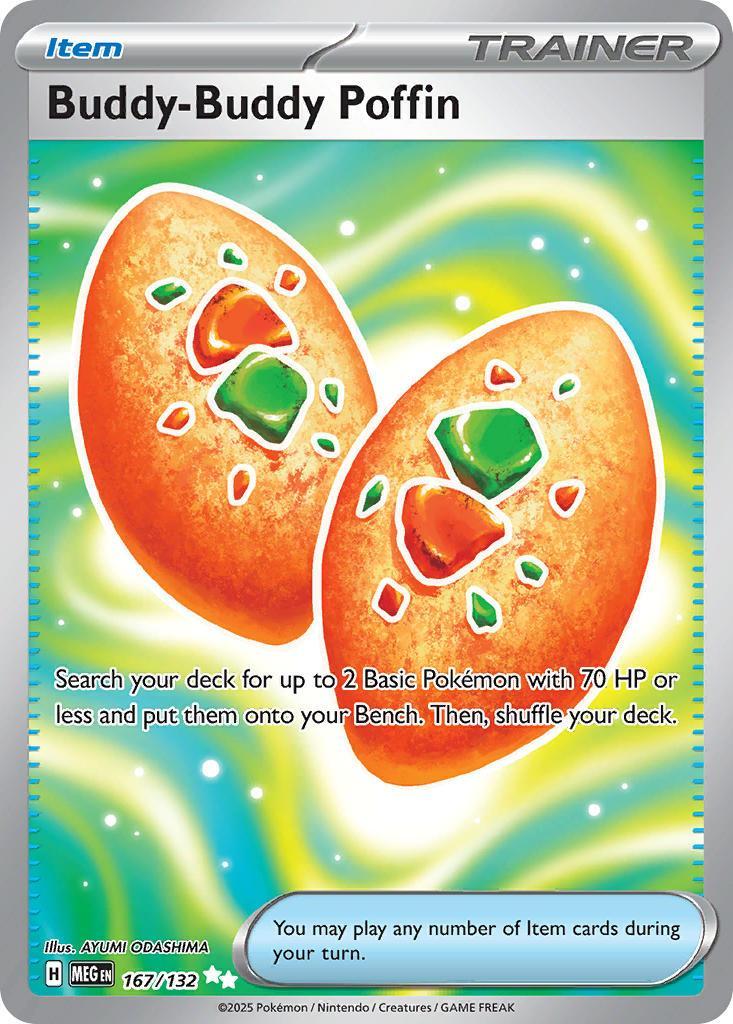 Buddy-Buddy Poffin 167/132 Mega Evolution Pokémon card | Pokebundles Ireland