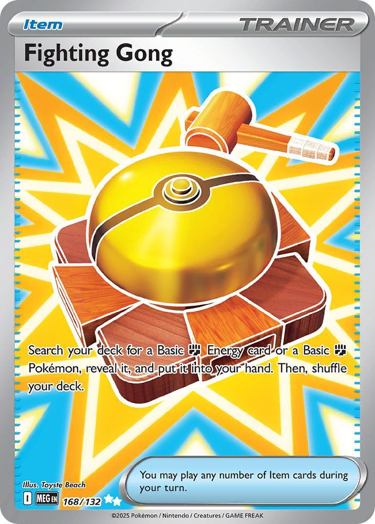 Fighting Gong 168/132 Mega Evolution Pokémon card | Pokebundles Ireland
