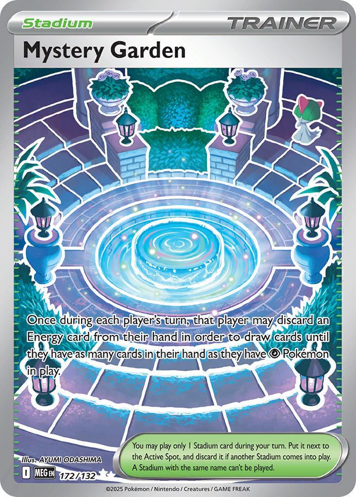 Mystery Garden 172/132 Mega Evolution Pokémon card | Pokebundles Ireland