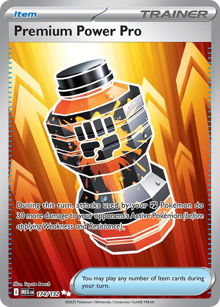 Premium Power Pro 174/132 Mega Evolution Pokémon card | Pokebundles Ireland