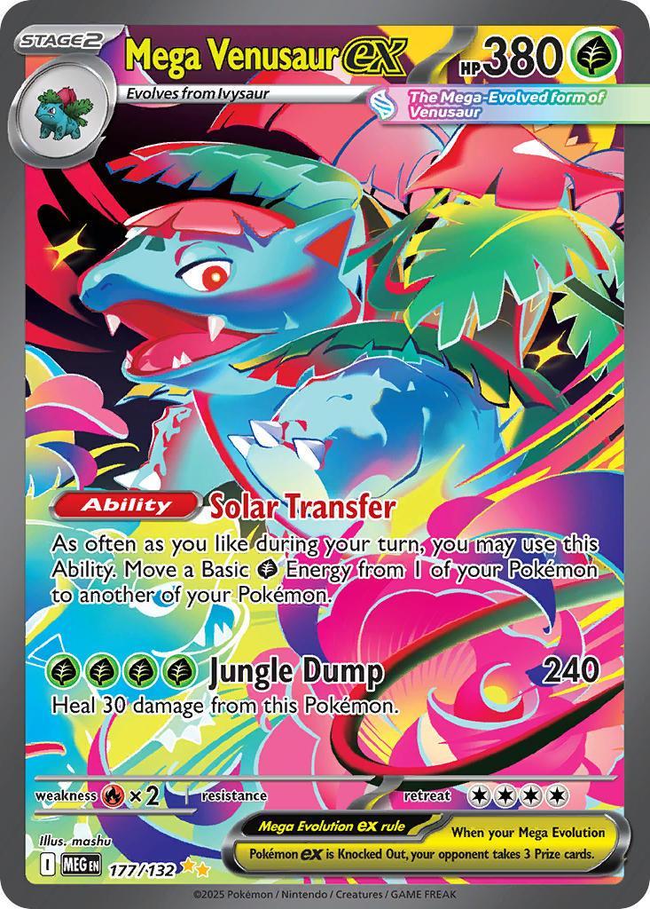 Mega Venusaur ex 177/132 Mega Evolution Pokémon card | Pokebundles Ireland