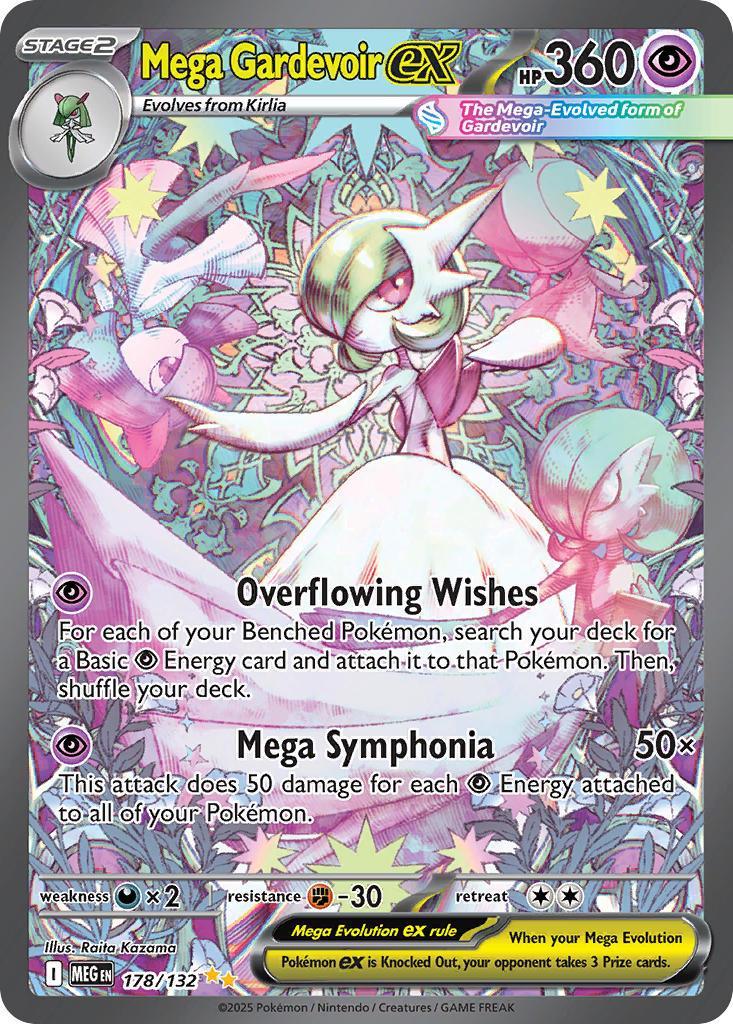 Mega Gardevoir ex 178/132 Mega Evolution Pokémon card | Pokebundles Ireland
