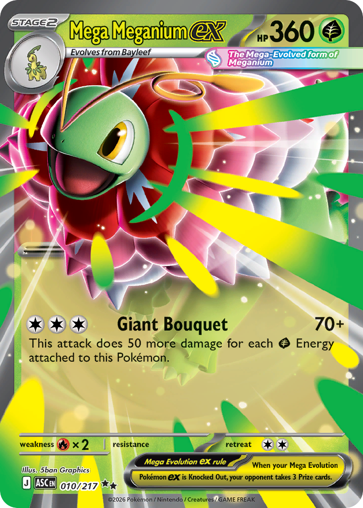 Pokemon TCG Mega Meganium ex 010/217 - Ascended Heroes